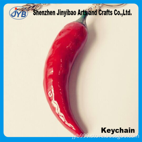 Kitchen item gift keyring type chili key holder for promotion